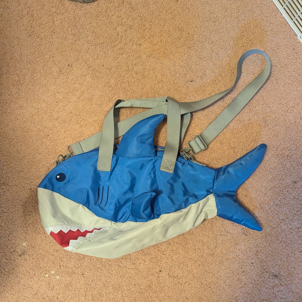 Cat & Jack Blue Shark Kids Bag
